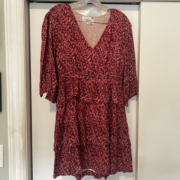 ba&sh Nina Tiered Crepe Dress - Picture 3 of 7